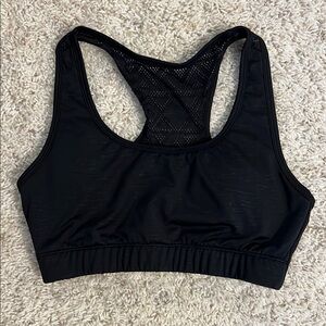 ZYIA Black Bomber Racerback Sports Bra - Small